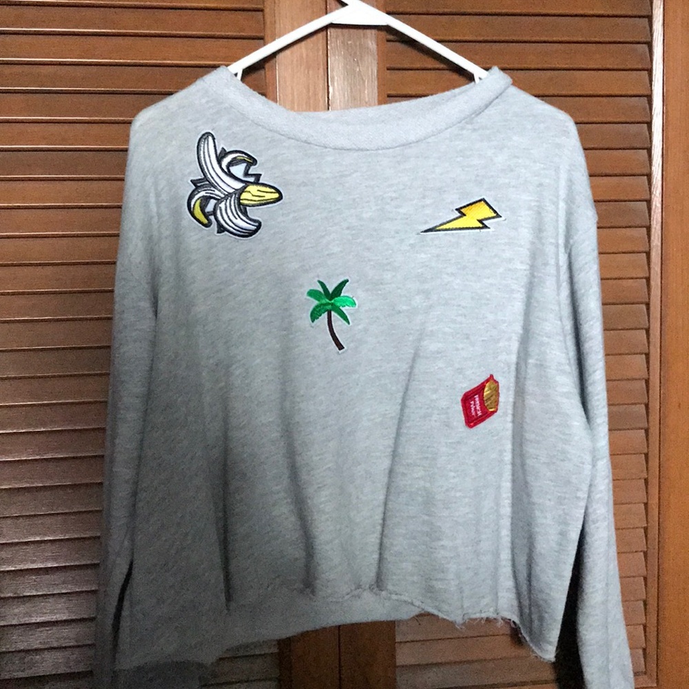 Long-Sleeve Cropped Sweater